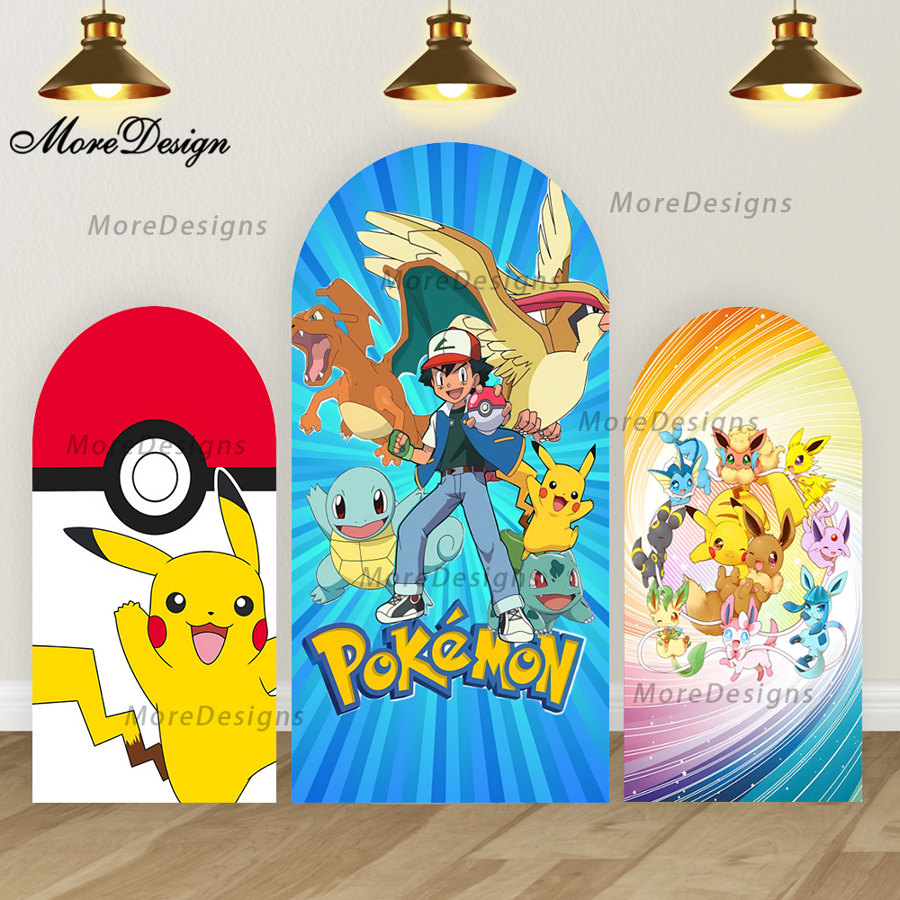 Anime Cosplay Pokemon - Cartoon Pokemon Pikachu Arch Backdrop Covers