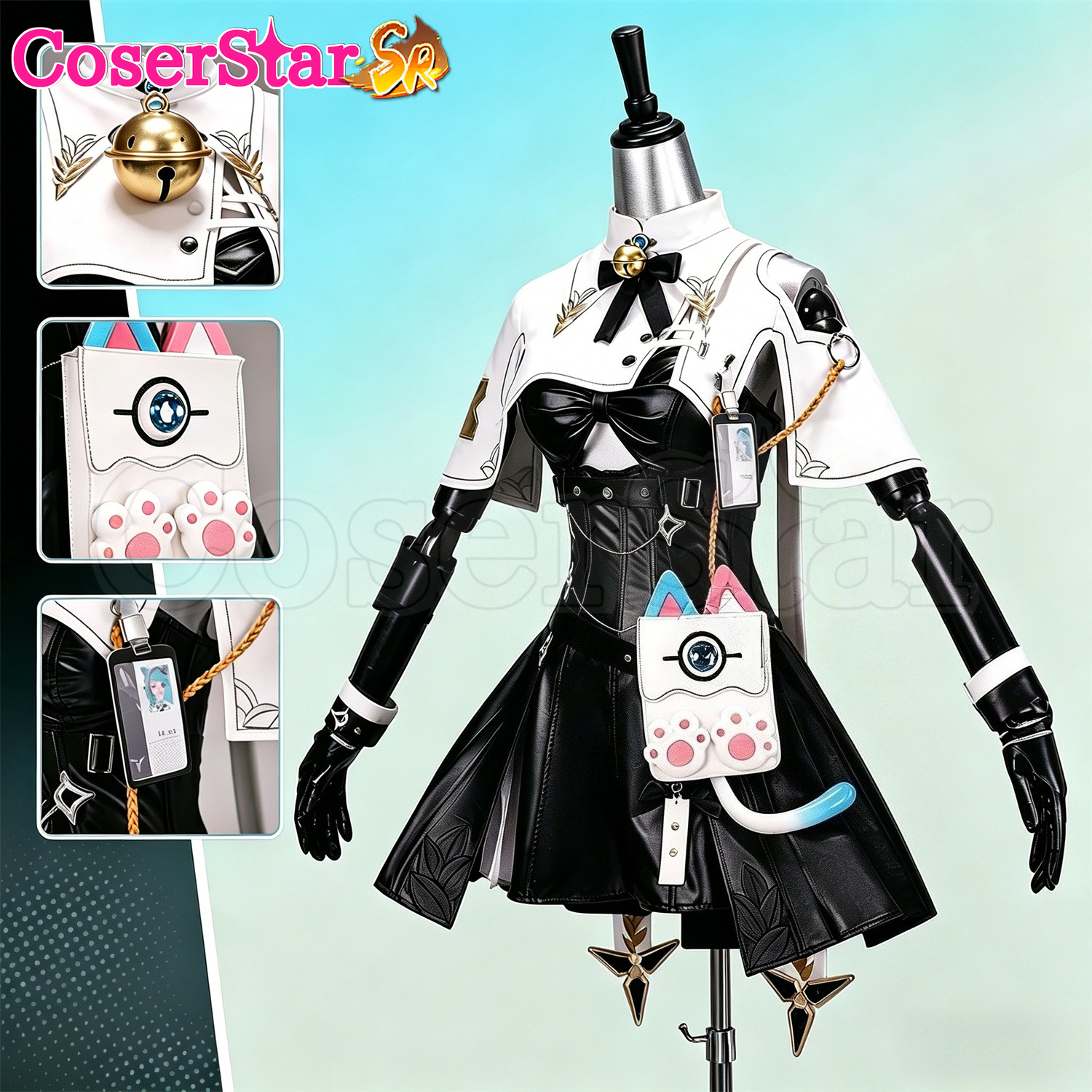 Anime Cosplay Dress - CoserStar-SR Neverness to Everness NTE Mint
