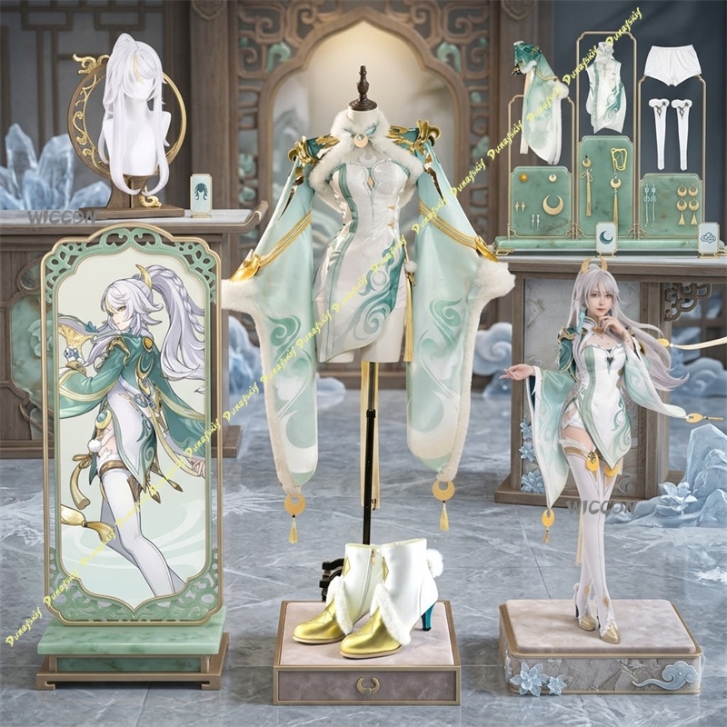 Anime Cosplay High Quality - Genshin Impact Costume Zibai Cosplay Costume