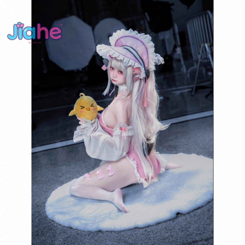 Anime Cosplay Pink - USS Halford Game Azur Lane Cosplay