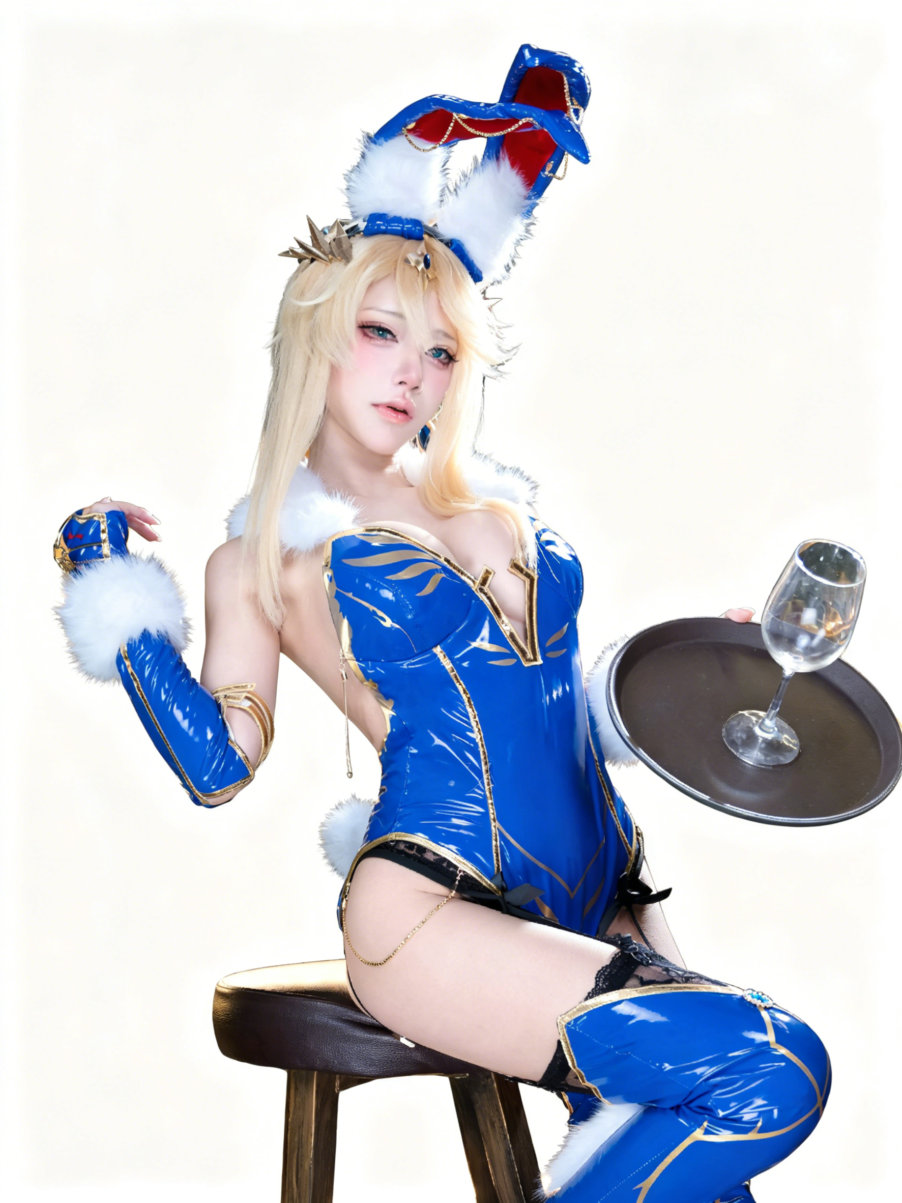 Anime Cosplay Girl - FGO Lancer Artoria Bunny Girl Fate