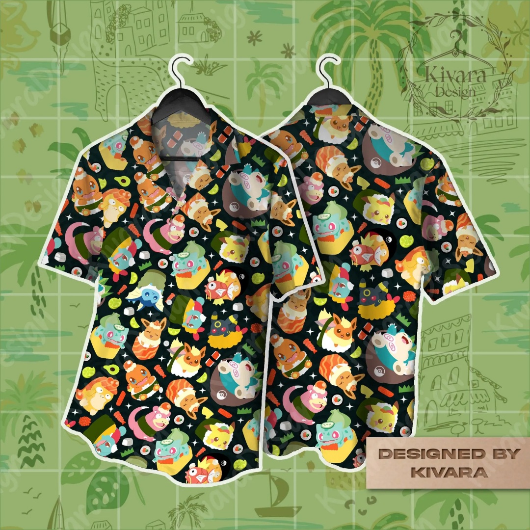 Anime Cosplay Pokemon - Japanese Anime Graphic T-Shirt Pokémon Pikachu