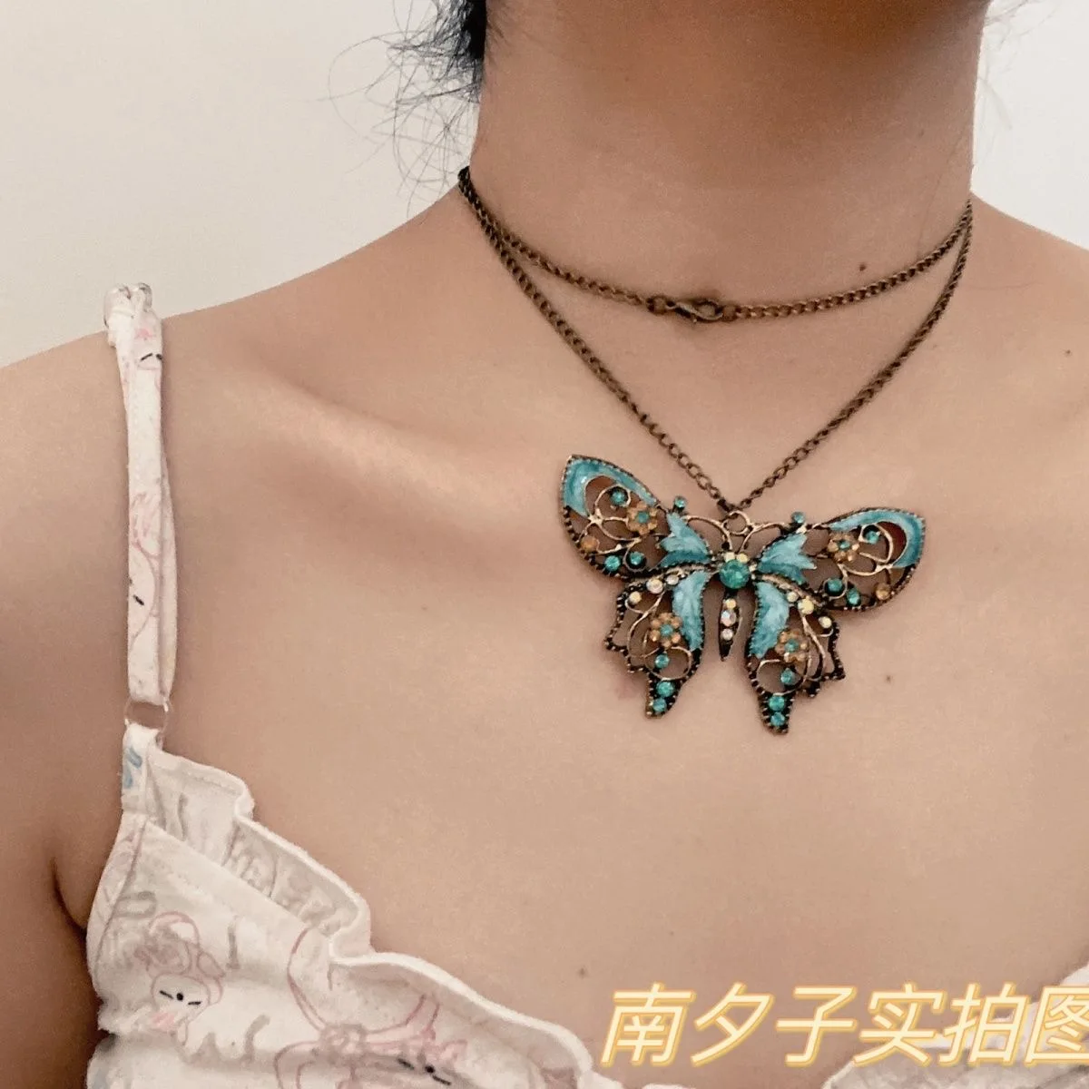 Anime Cosplay Instagram - Cosplay retro butterfly pendant can be