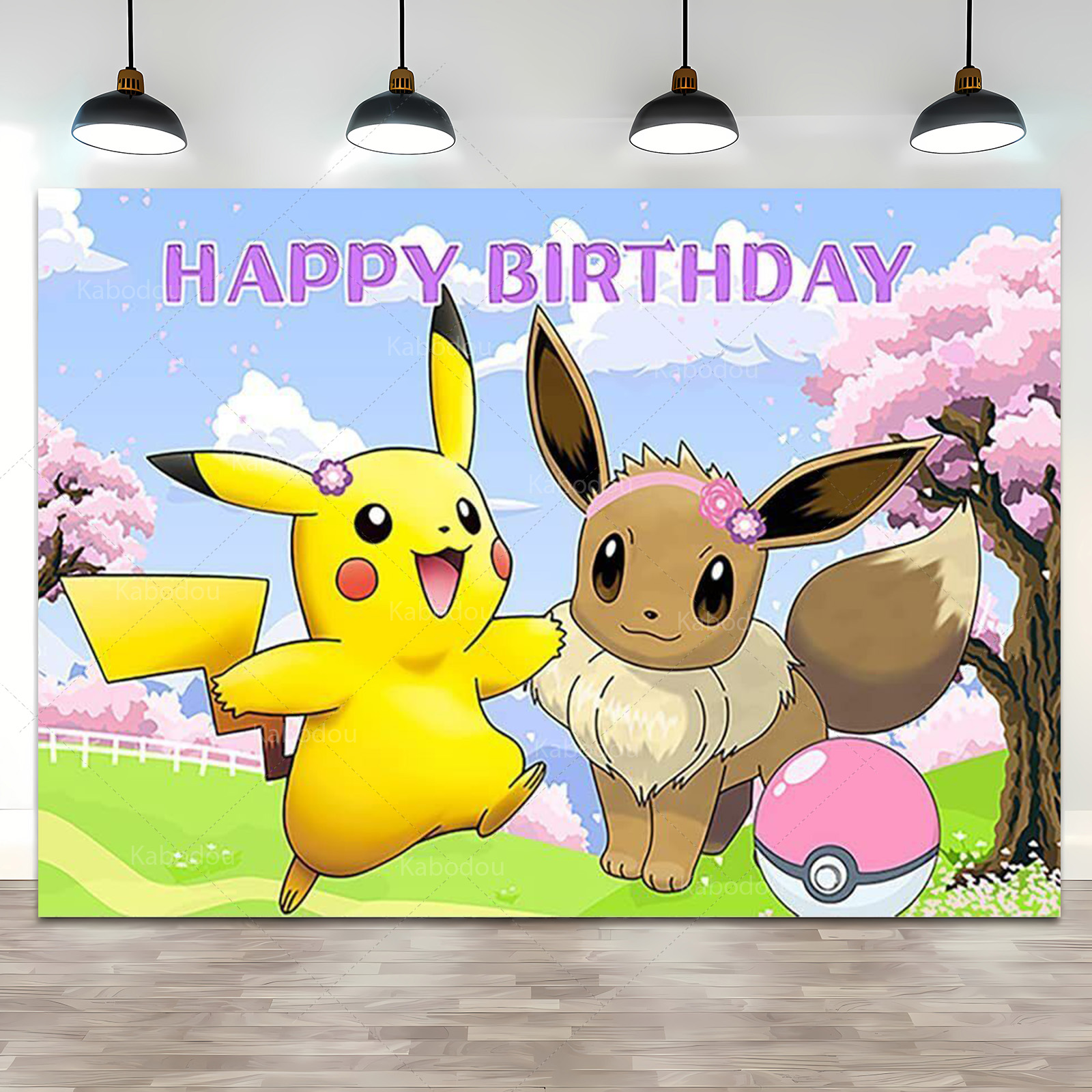 Pokemon Eevee Birthday Party B - Anime Cosplay Pokemon ulasan dan harga