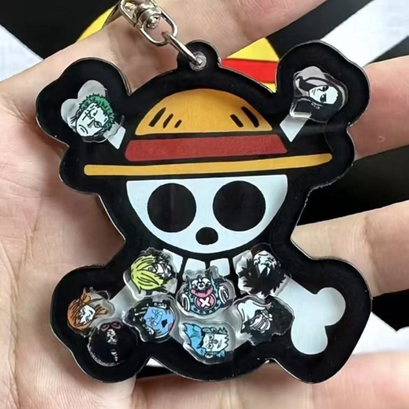 One Piece keychain Luffy straw - One Piece Straw Hat ulasan dan harga