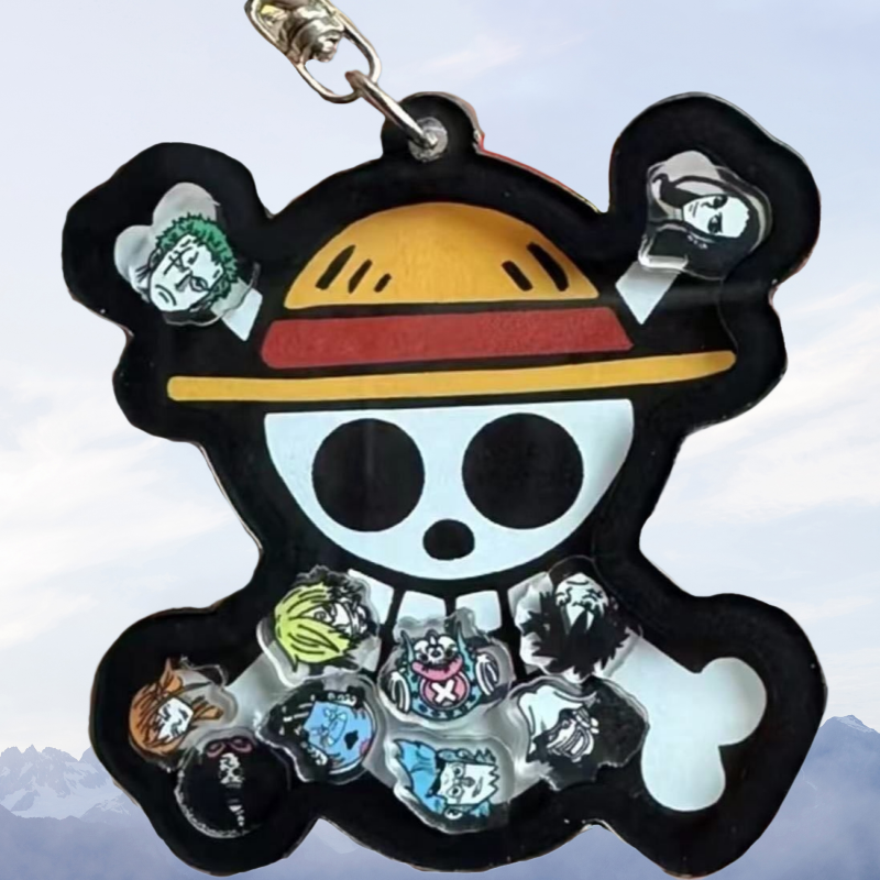 One Piece keychain Luffy straw - One Piece Straw Hat ulasan dan harga