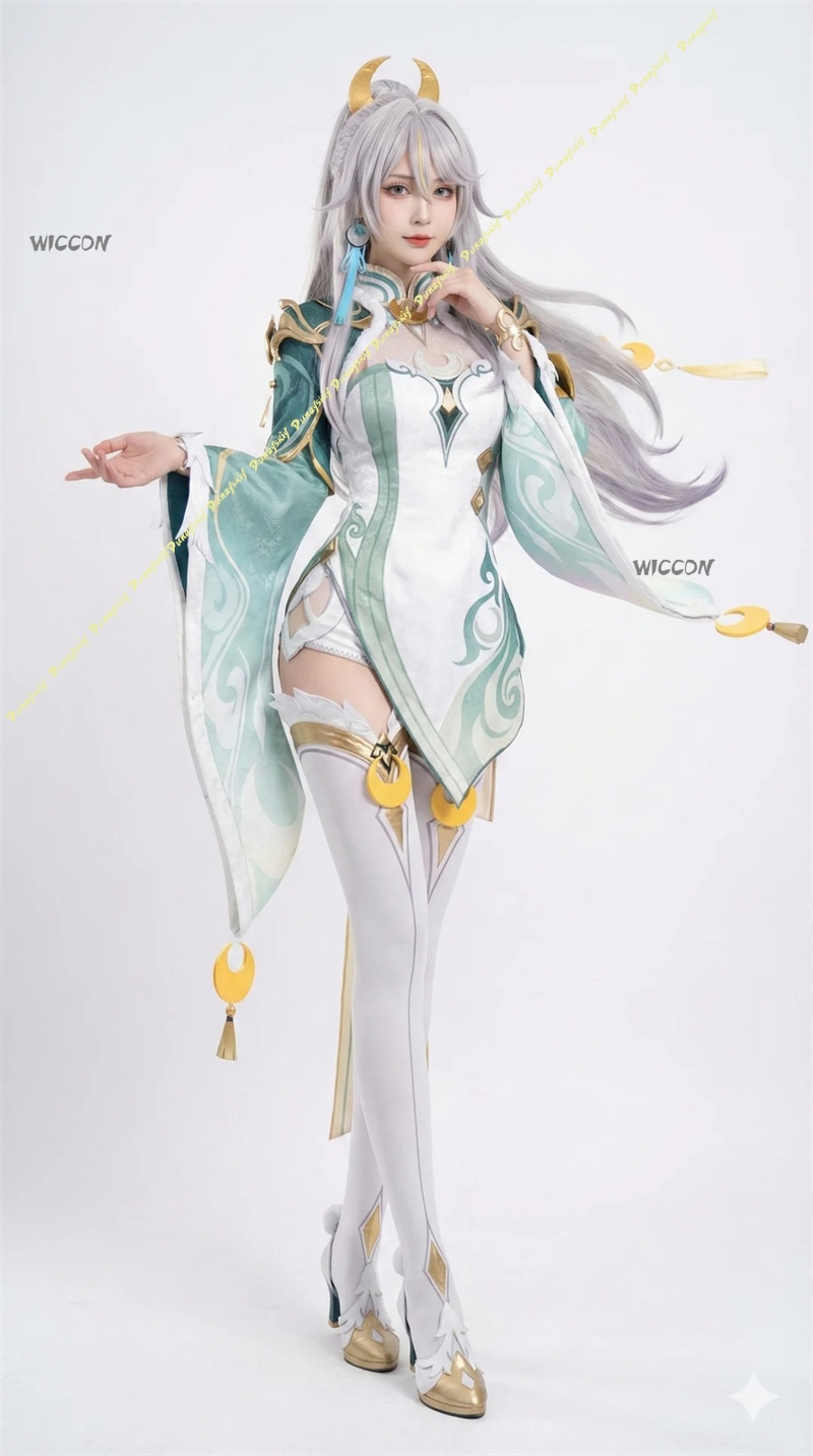 Genshin Impact Costume Zibai C - Anime Cosplay High Quality ulasan dan harga