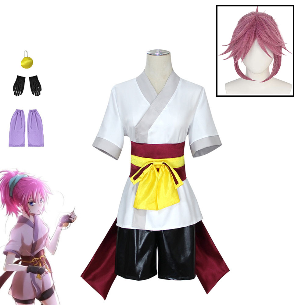 Machi Komacine Cosplay Costume - Anime Cosplay Pink ulasan dan harga