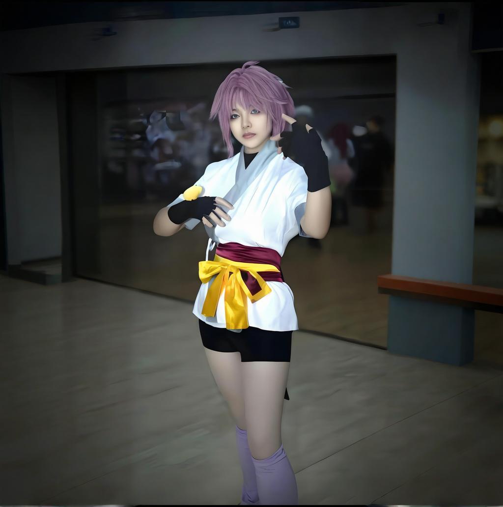 Machi Komacine Cosplay Costume - Anime Cosplay Pink ulasan dan harga
