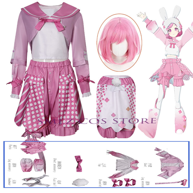 Bunny Otori Emu Cosplay Anime  - Anime Cosplay Pink ulasan dan harga