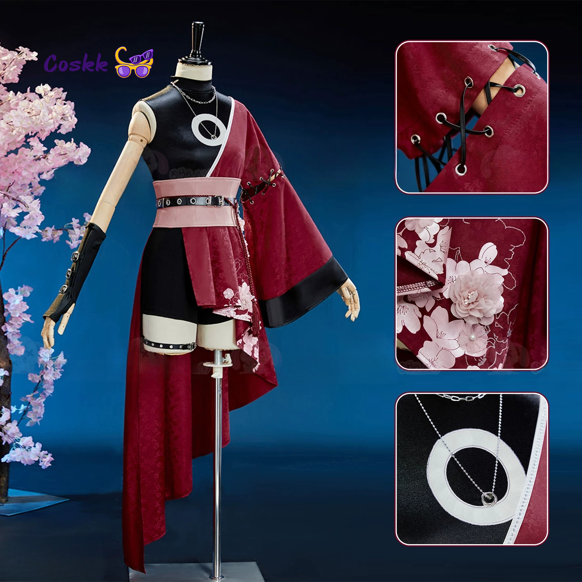 Newly Haruno Cos Sakura Cospla - Anime Cosplay Dress ulasan dan harga