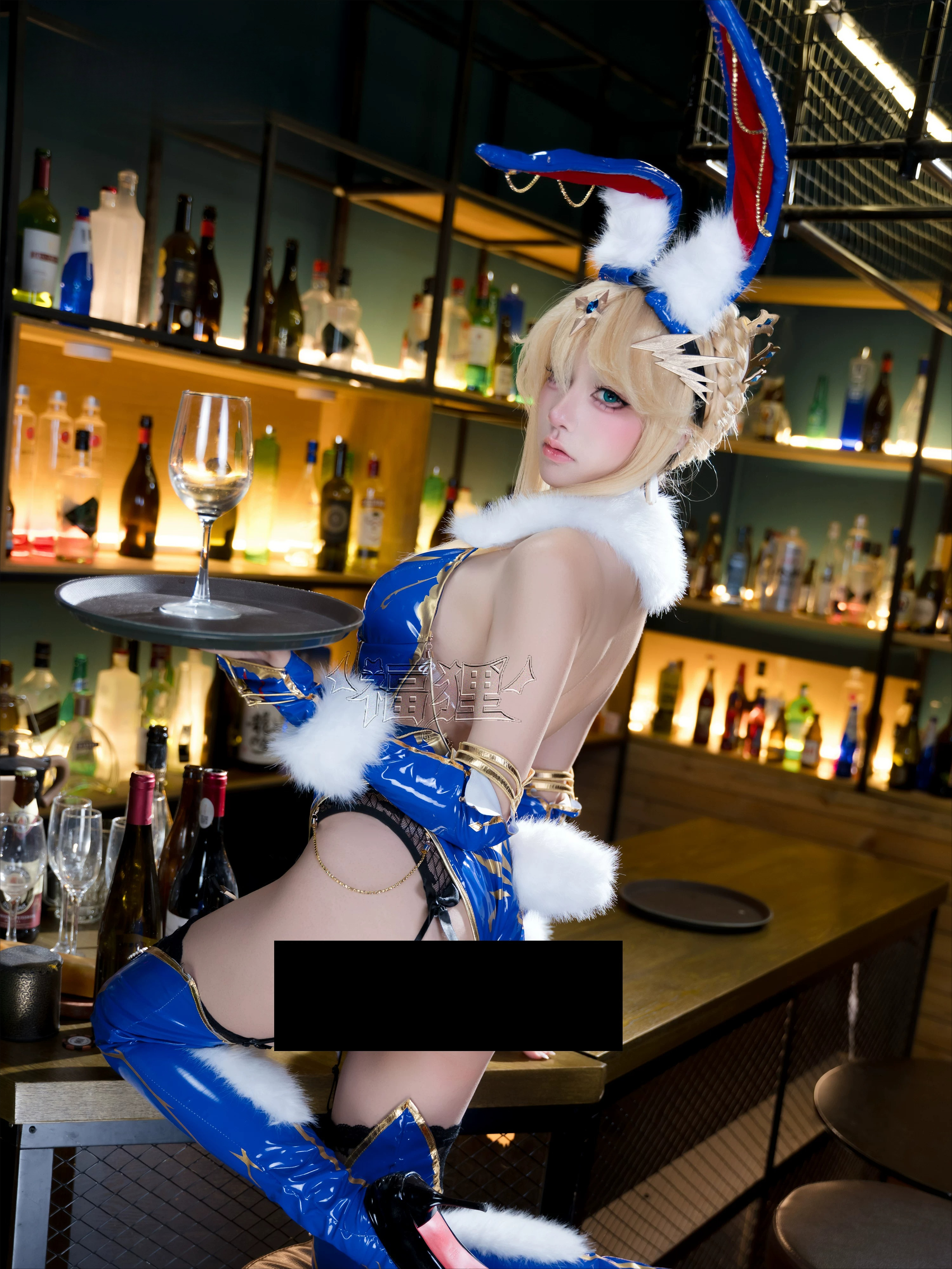 FGO Lancer Artoria Bunny Girl  - Anime Cosplay Girl ulasan dan harga