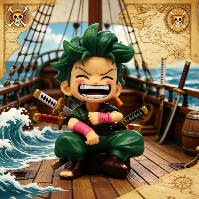 One Piece Chibi Luffy Zoro San - One Piece Straw Hat ulasan dan harga