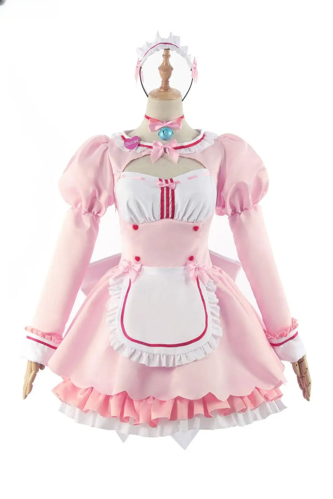 Nekopara Chocolate Cosplay Cos - Anime Cosplay Pink ulasan dan harga