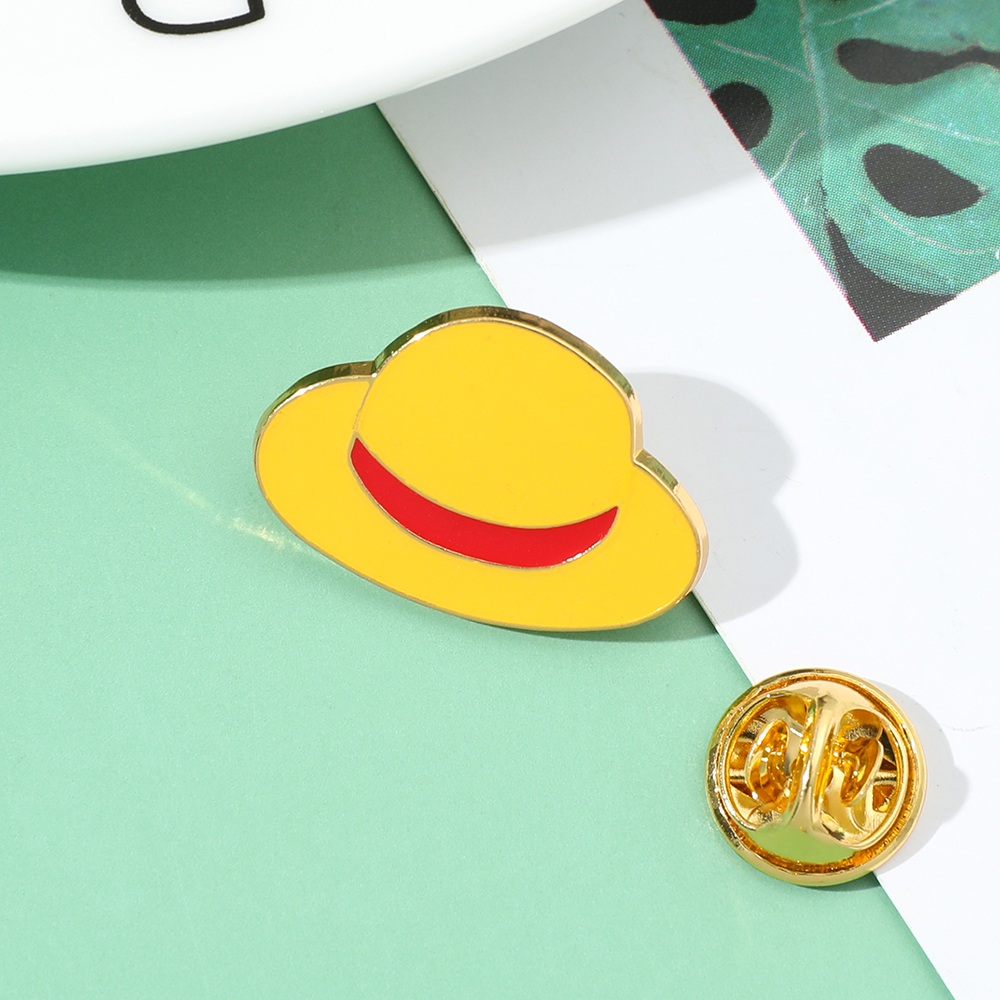 One Piece Brooch Anime Cartoon - One Piece Straw Hat ulasan dan harga