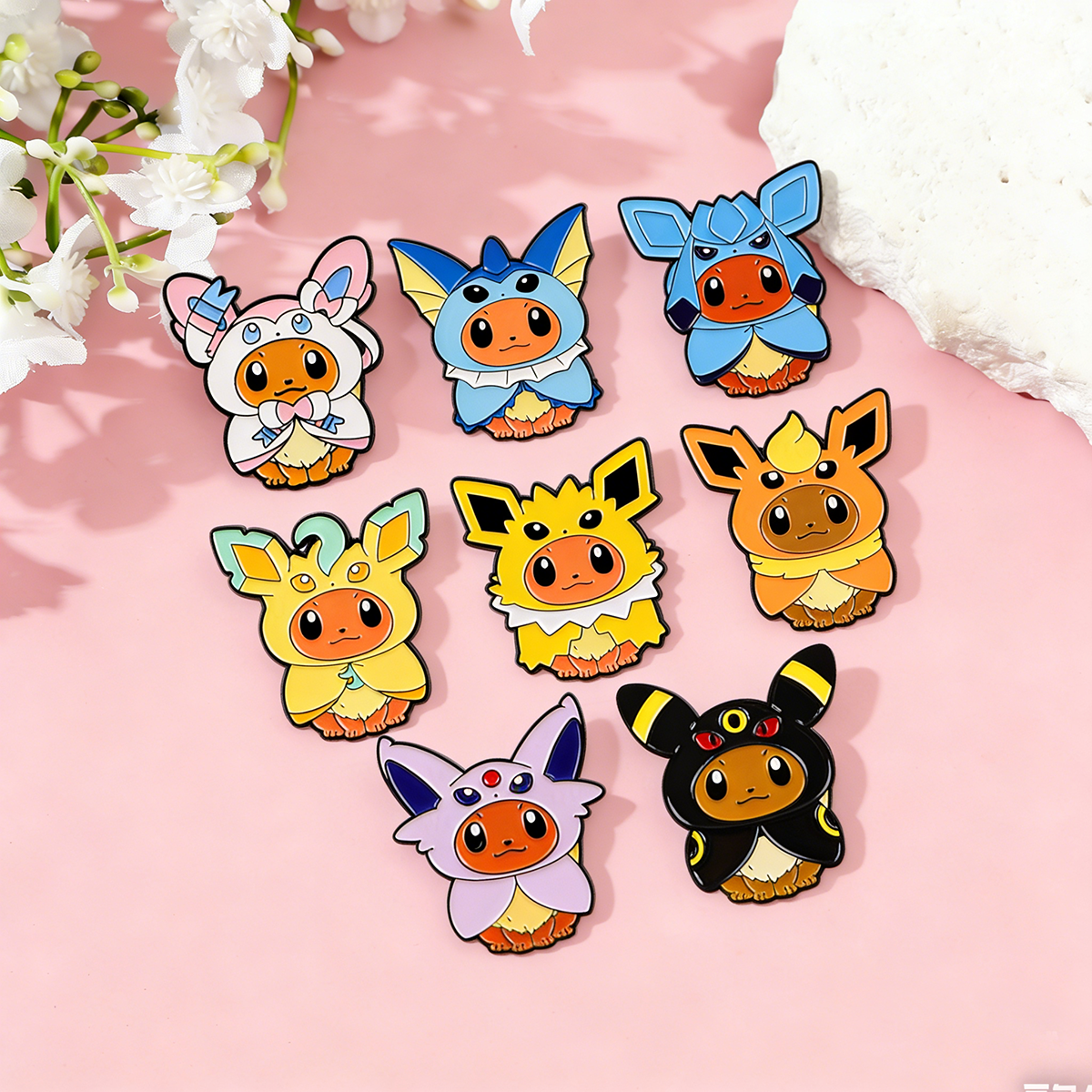 8Pcs Creative Cartoon Pokemon  - Anime Cosplay Pokemon ulasan dan harga