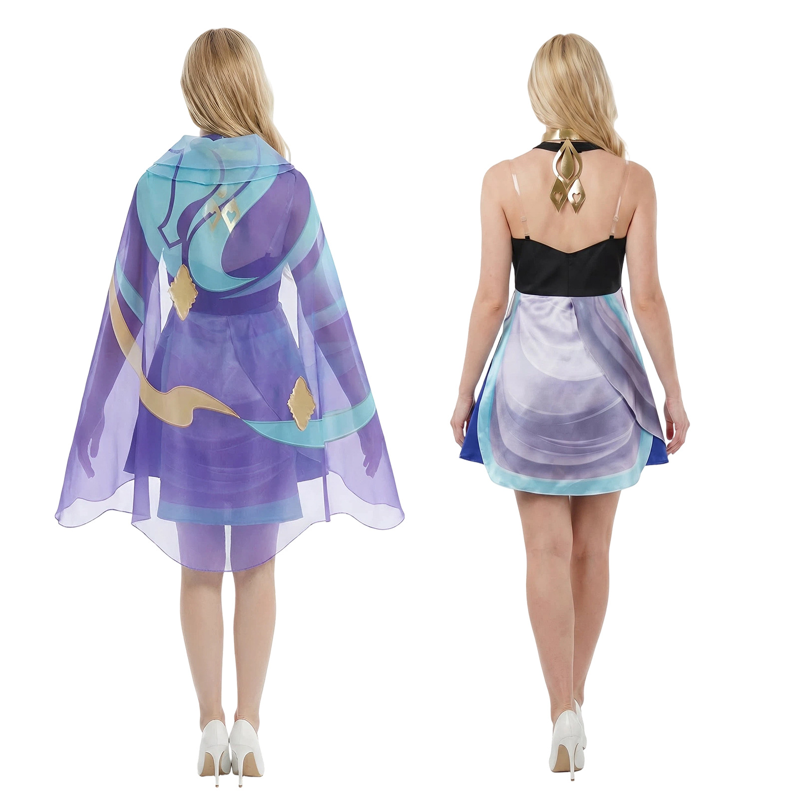 Dolia Dress with Headscarf Cos - Anime Cosplay Dress ulasan dan harga