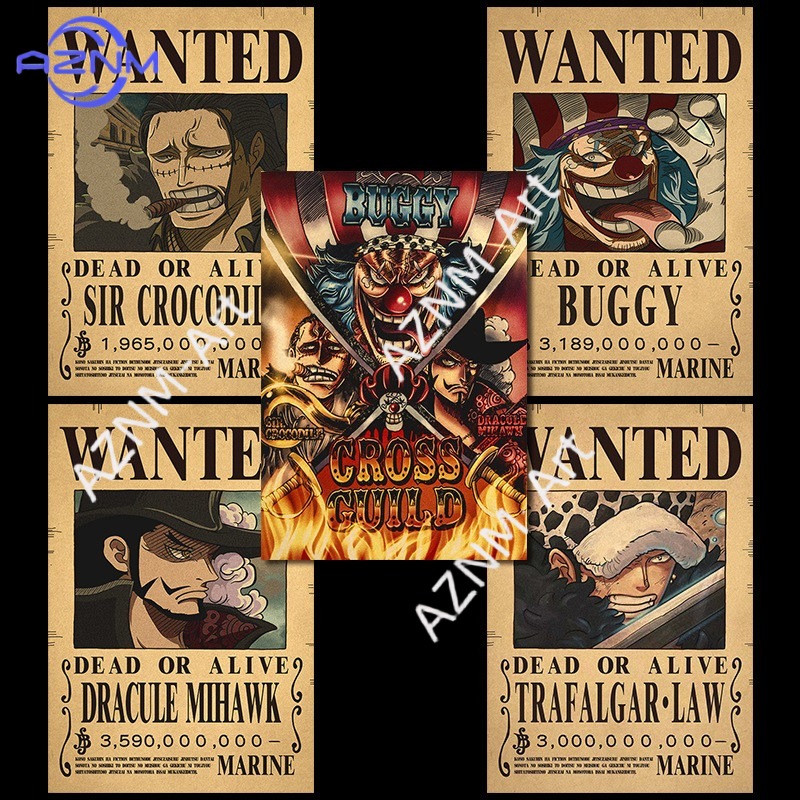 Borderless One Piece Wanted Po - One Piece Straw Hat ulasan dan harga