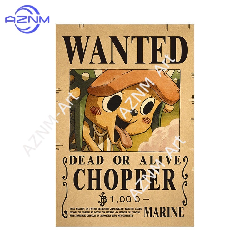 Borderless One Piece Wanted Po - One Piece Straw Hat ulasan dan harga