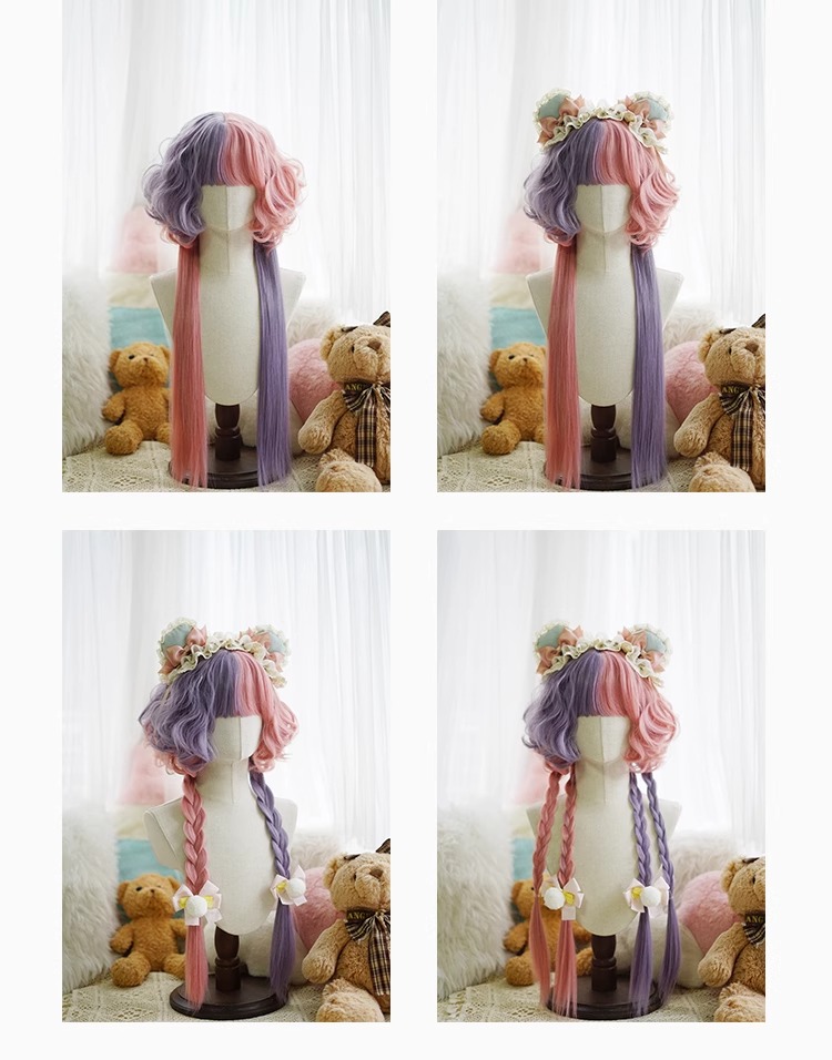 Jellyfish Head Wig Synthetic L - Anime Yang Cosplay ulasan dan harga