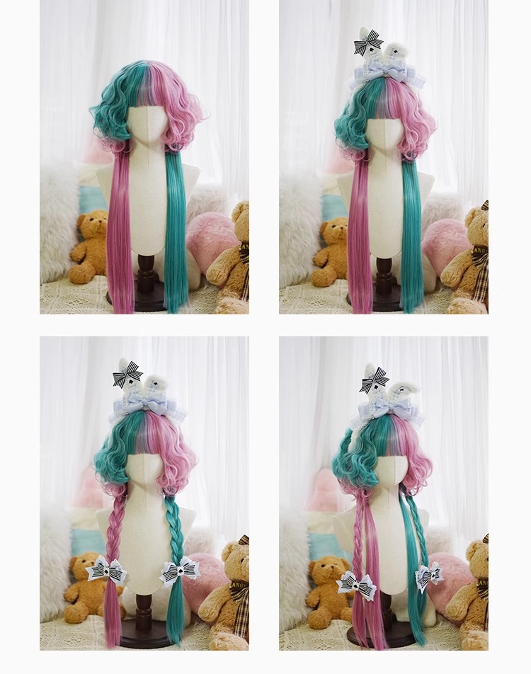 Jellyfish Head Wig Synthetic L - Anime Yang Cosplay ulasan dan harga