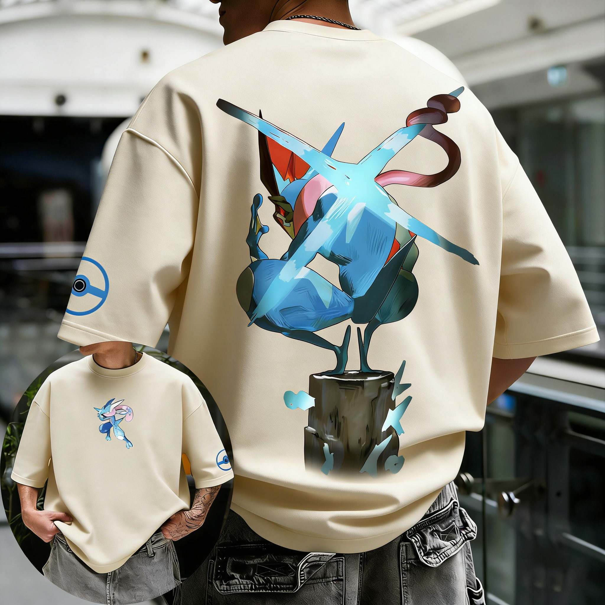 Pokémon Anime Greninja Printed - Anime Cosplay Pokemon ulasan dan harga