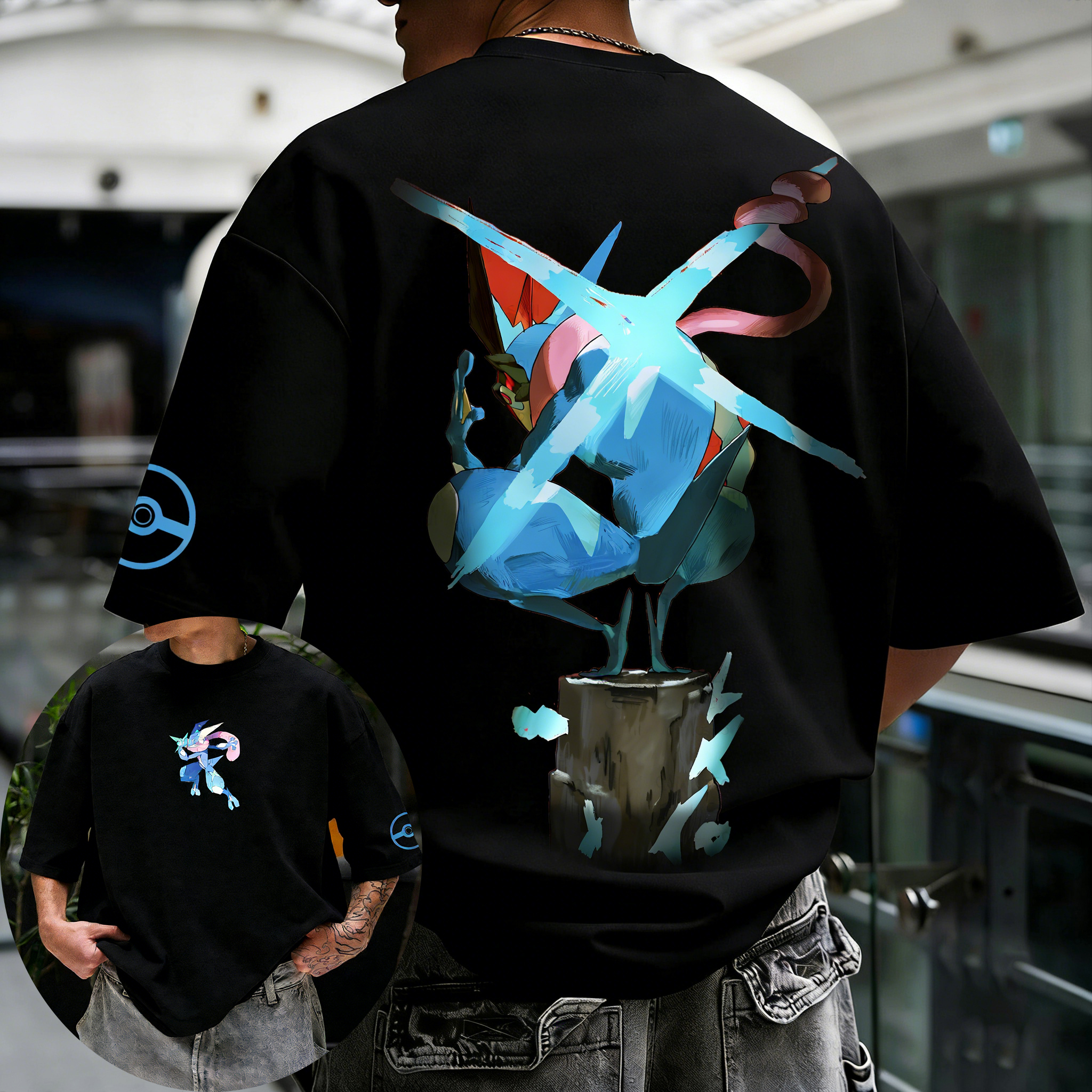Pokémon Anime Greninja Printed - Anime Cosplay Pokemon ulasan dan harga
