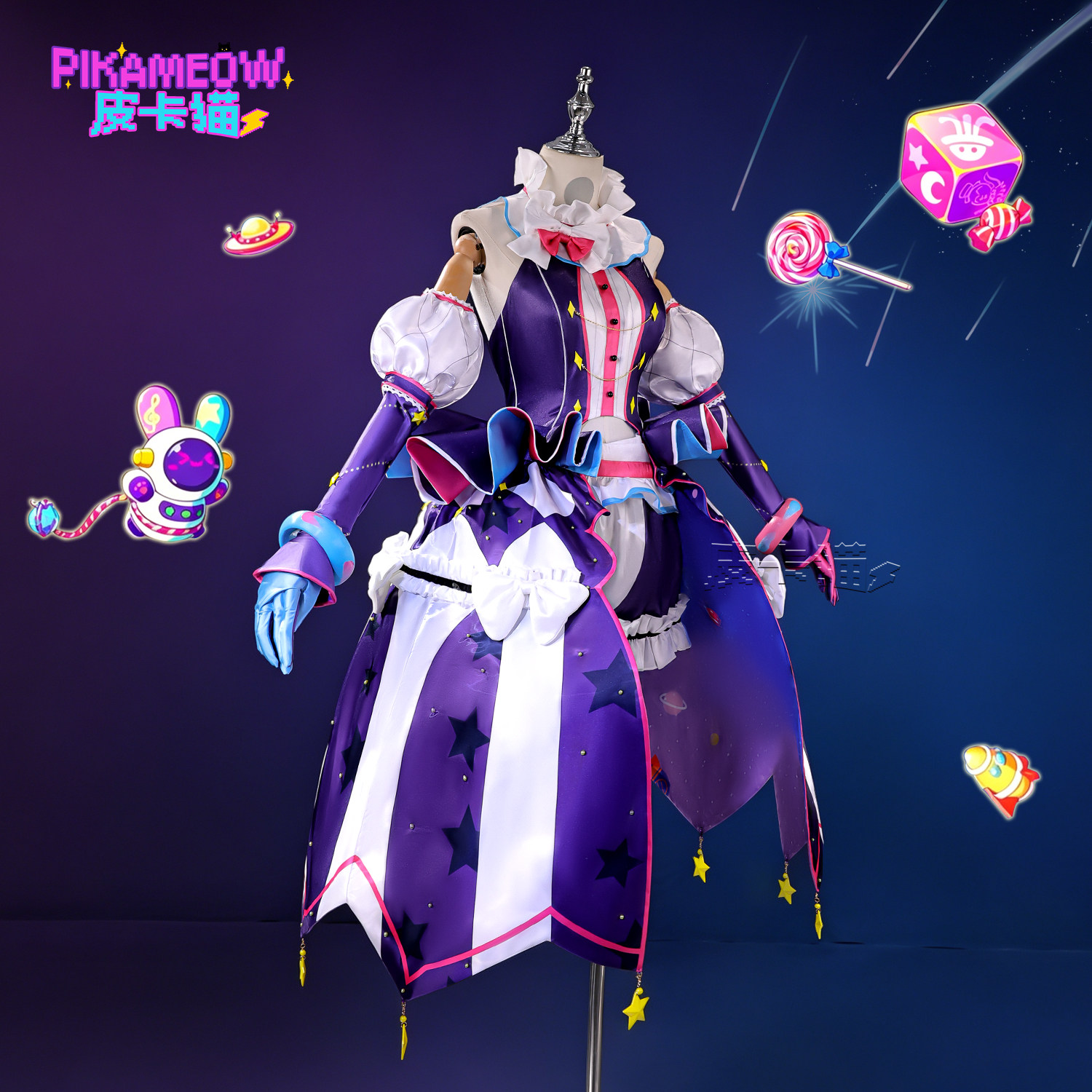 Project SEKAI Wonderlands×Show - Anime Cosplay Pink ulasan dan harga