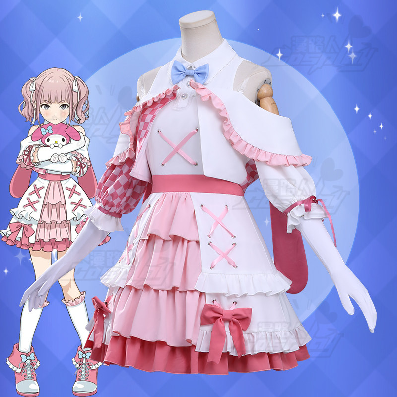 Collaboration Hina Cosplay Cos - Anime Cosplay Pink ulasan dan harga