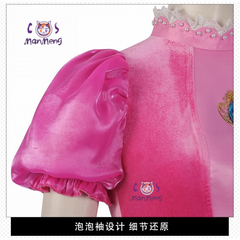 Princess Peach Cosplay Costume - Anime Cosplay Pink ulasan dan harga