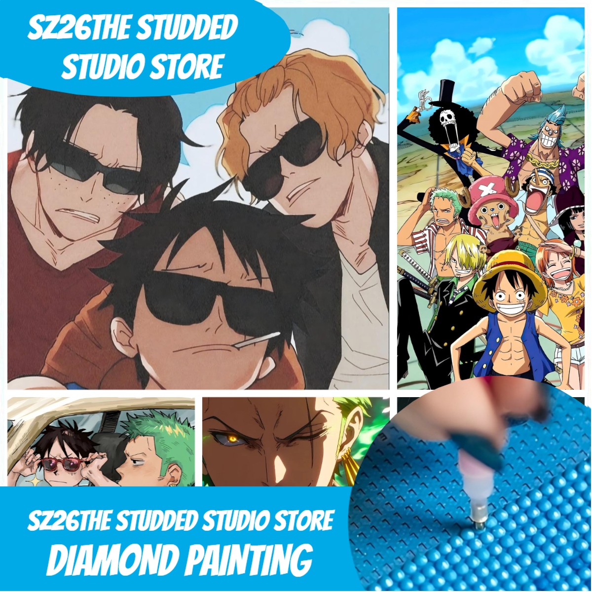 Sz26The Studded Anime One Piec - One Piece Straw Hat ulasan dan harga